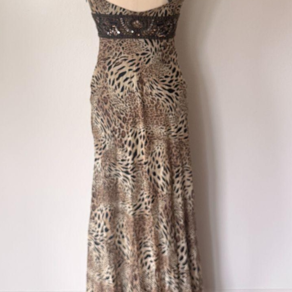 Gorgeous Sue Wong Vintage beaded 100%silk maxi dress